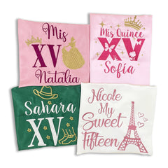 Bata Personalizada y pantufla para Quinceañera , Mamás , Madrinas, Hermanas, Amigas etc...