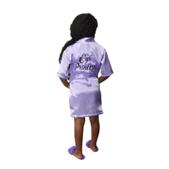 BATA DE SATIN PARA NINA PERSONALIZADA
