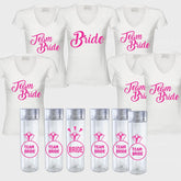 Kit Despedida de soltera 6 Playeras + 6 Termos personalizados