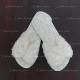 Pantufla para evento tipo moño Color Ivory