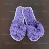Pantufla para evento tipo moño Color Lavanda
