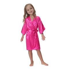 BATA DE SATIN PARA NINA PERSONALIZADA