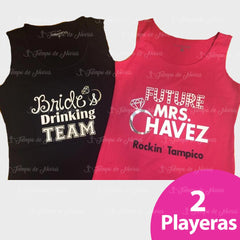 2 Playeras personalizadas para Novia, XV años, Eventos
