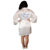 Bata personalizada para novias o eventos ivory