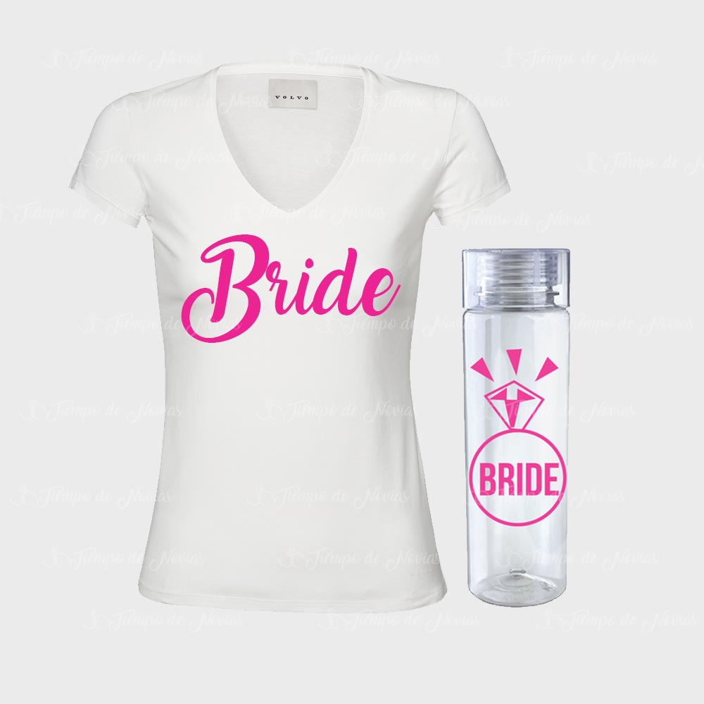 1 Kit Despedida de soltera Playera  + Termo personalizado