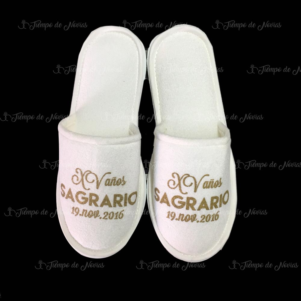 Pantufla personalizada para Evento 50 pares